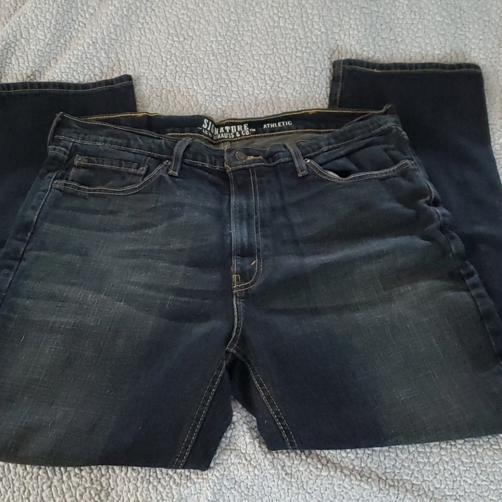 Mens Levi's Signature Athletic jeans